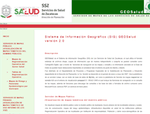 Tablet Screenshot of geo.saludzac.gob.mx